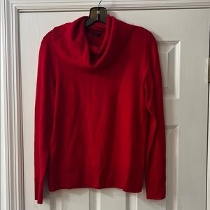 Talbots Vibrant Red Cowl Neck Sweater